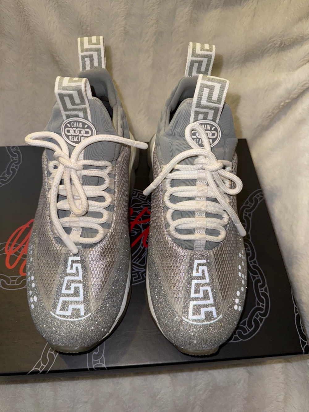 Authentic Versace Sneakers, size 40.5, Only worn twice